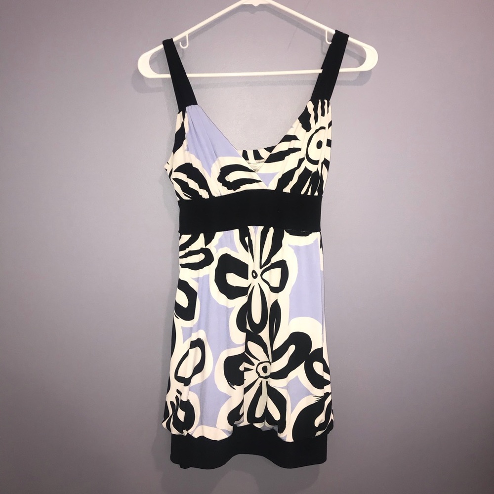 ✨Speechless Black & Purple Floral Dress Size M